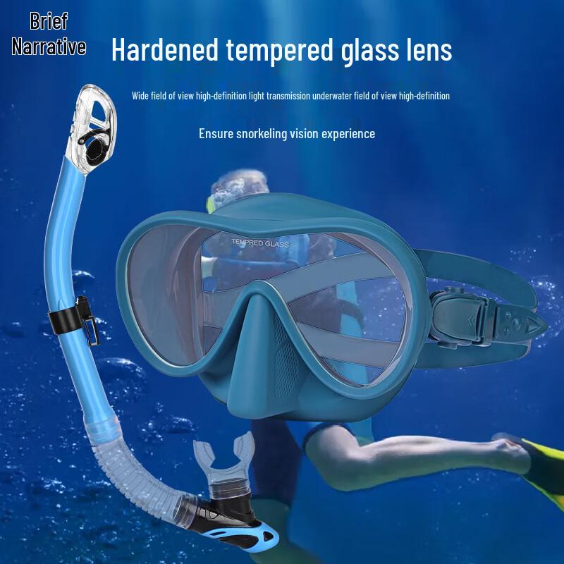 XUJAN Freediving Mask and Snorkel Set MS3221