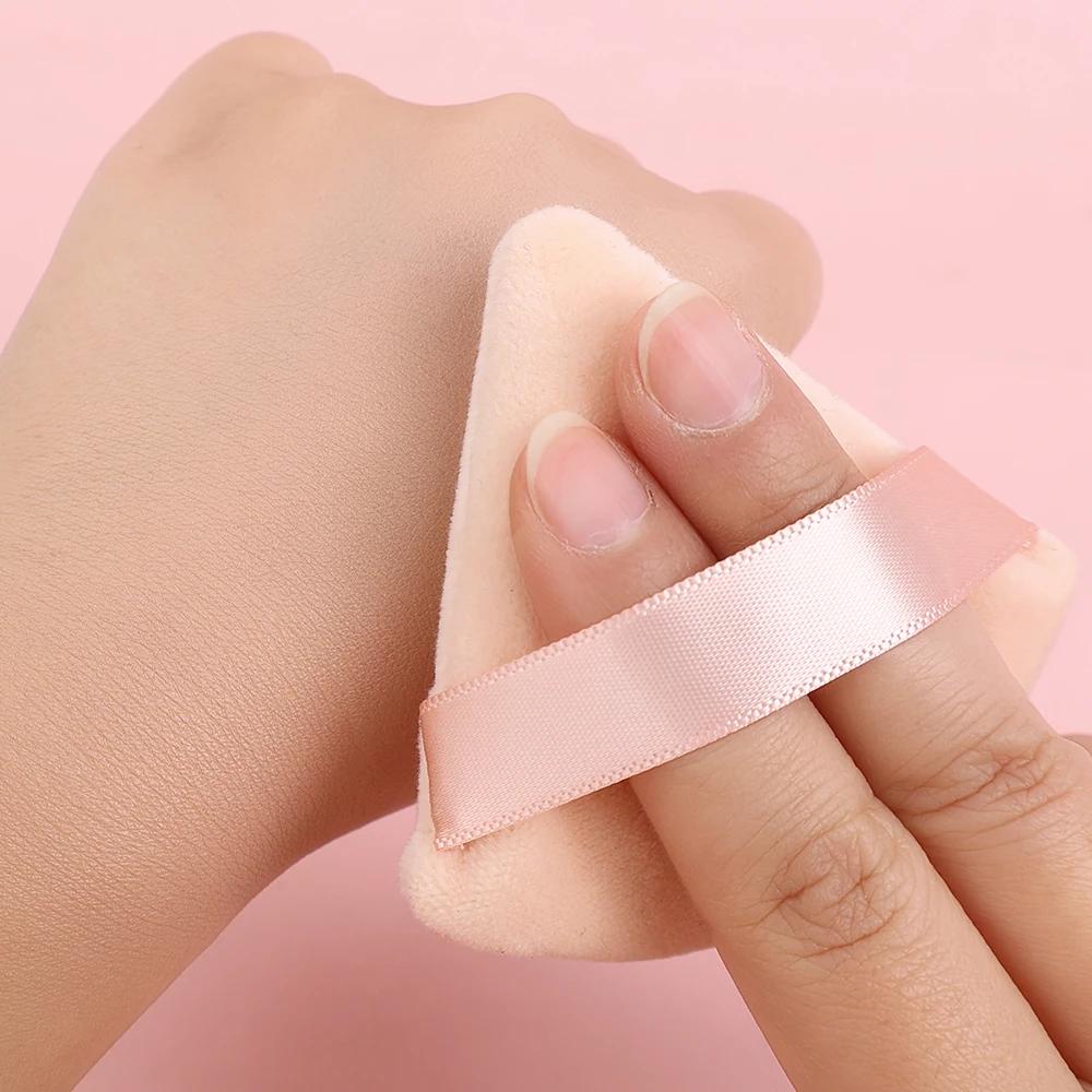 Gesichtspuder-Grundierungsschwamm, professionelle dreieckige, runde Form, tragbar, weich, trocken, nass, Kosmetikschwamm, Schönheits-Make-up-Tools