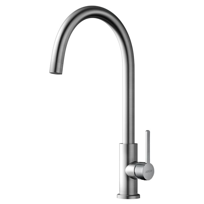 ARROW Brushed 304 SS Single Cold Kitchen Faucet