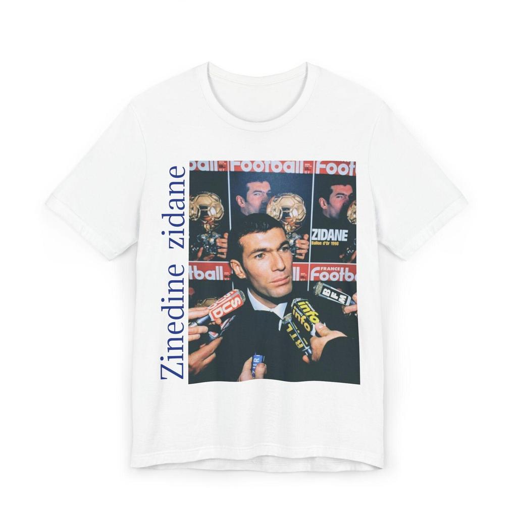 Zinedine Zidane Graphic Tee: Vintage Soccer Fan Shirt