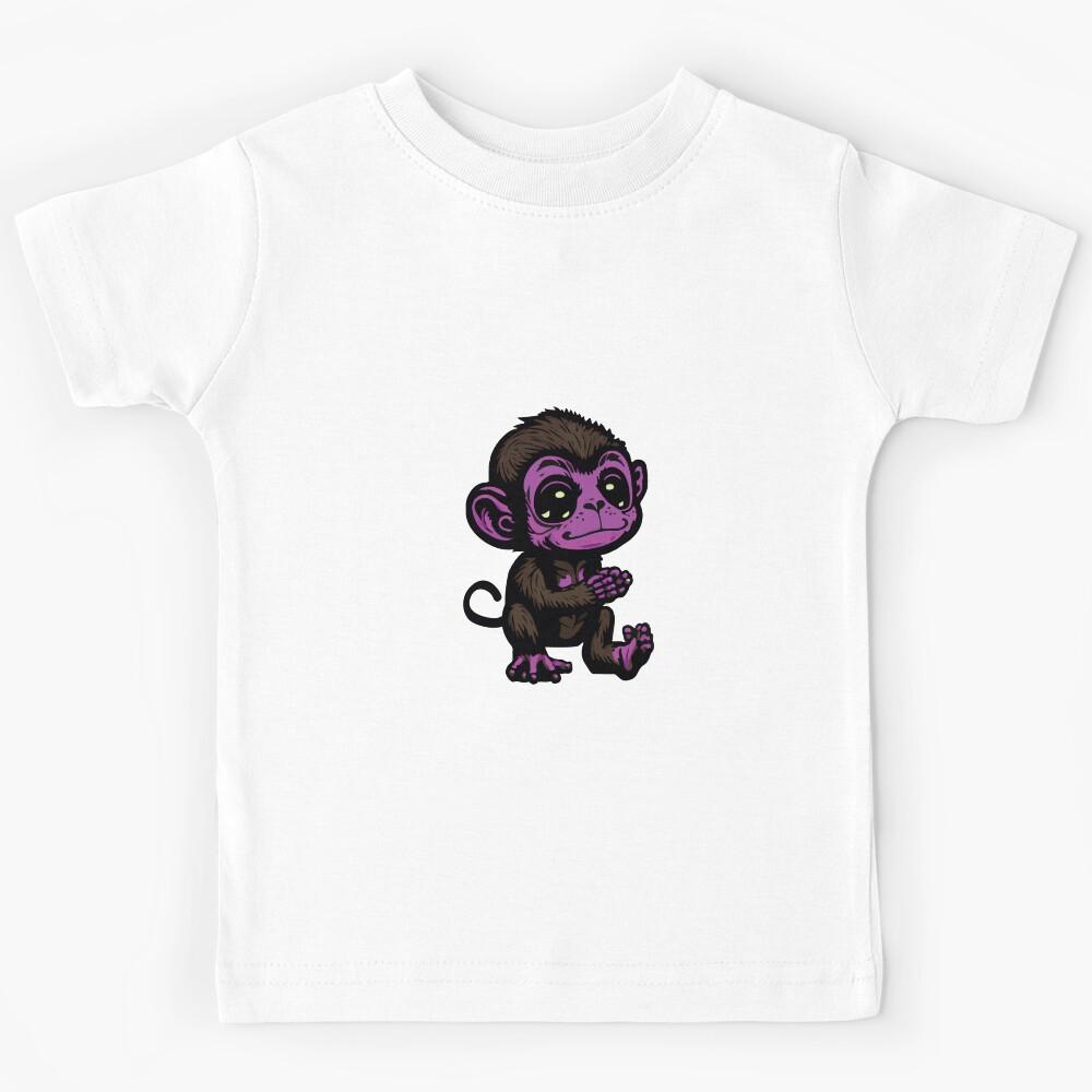 Little Monkey Purple Kids T-Shirt 110
