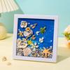 Wood Material 3D Ocean Scenery Painting Multicolor Photo Wood Frame DIY Photo Frame  Craft Projects