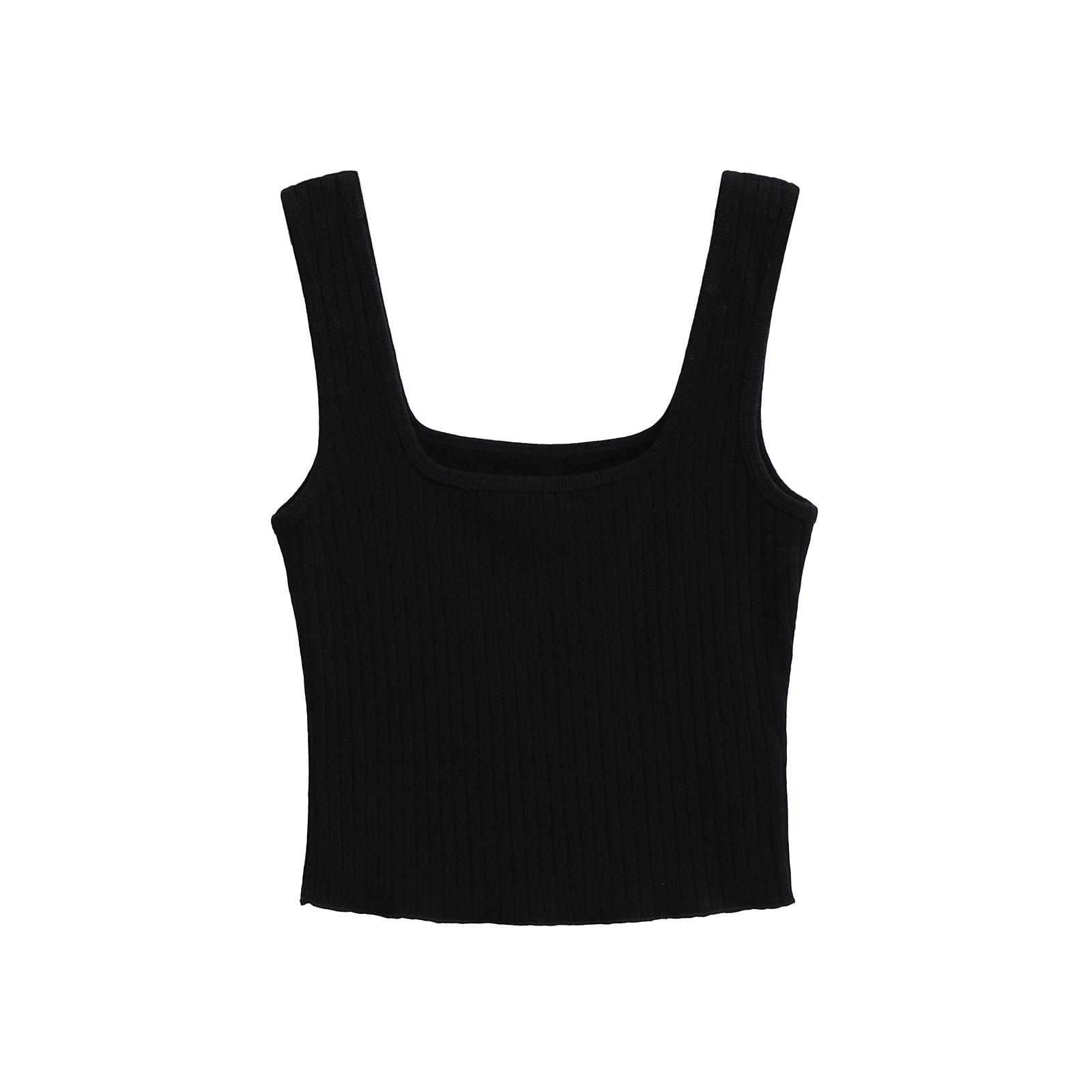 

Кашемировый комплект Spicy Girl: Укороченный топ на пуговицах, майка-камезоль и миди-юбка с высокой талией M