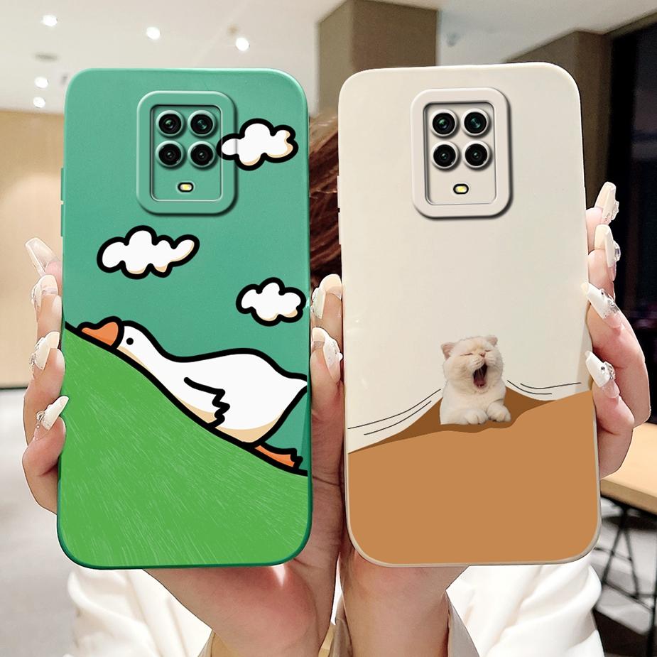 For Xiaomi Redmi Note 9 Pro Case Cute Funny Cartoon Cover Full Protection Phone Case For Redmi Note 9 Pro Max Note9 9S Soft Bags