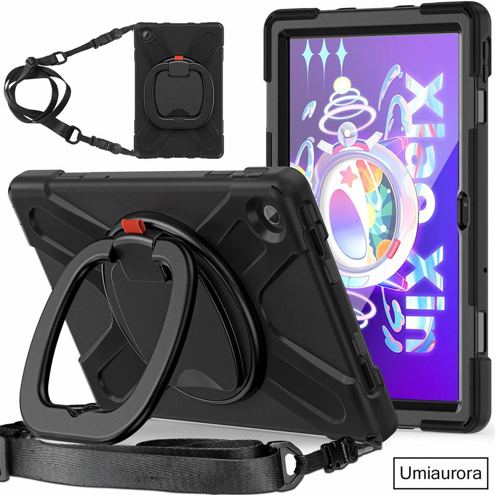 For Lenovo Tab M10 Plus TB-X606F 10.6 TB128FU 3rd 10.1 Inch TB328FU TB-X306F Shockproof Tablet Case Hand Ring Stand Rugged Funda