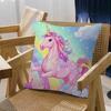 1Pc Cartoon Rainbow Unicorn Cushion Cover Car Throw Pillow Case For Sofa Car Christmas Gift 40X40Cm 45X45Cm