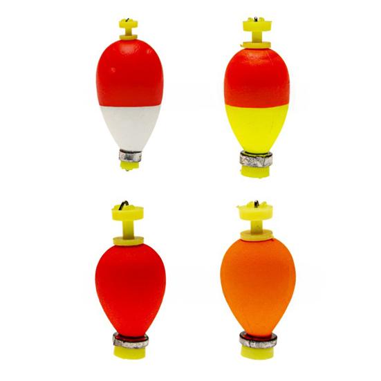 10/16Pcs EPS Foam Fishing Float with Weights Long Casting Lightweight High Visibility Buoyancy Ball Buoy Bobber Float Saltwater Freshwater