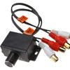 Auto-Audio RCA-Lautstärkeregler Inline für Autoradio-Verstärker Audio-Fernbedienung Pegelregelung für Bassverstärkung Einstellknopf