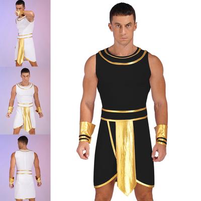 Deluxe Egyptian Pharaoh Costume Men Ancient Egyptian Costume Adult Pharaoh Halloween Cosplay Outfits