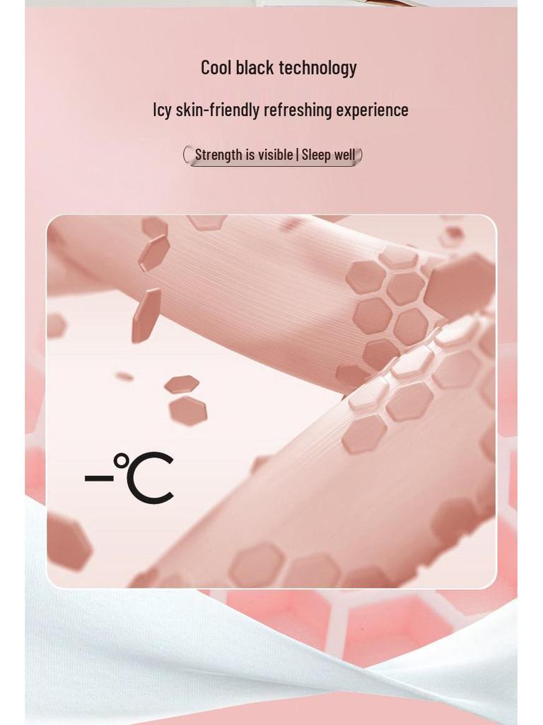 Class A TPE Rubber Neck Support Cooling Pillow - High Loft, Breathable, Gel Core, Anti-Collapse for Hotel or Summer Use