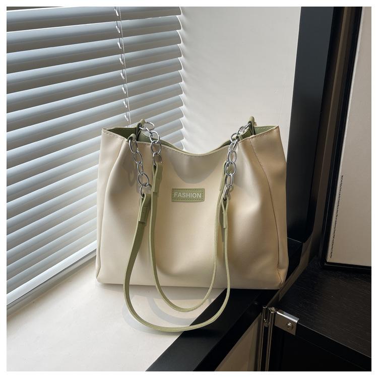 1Pc Trendy Spring New Women's Shoulder Bag, Fashionable, Simple, Versatile Handbag, Water-repellent PU Leather Bag