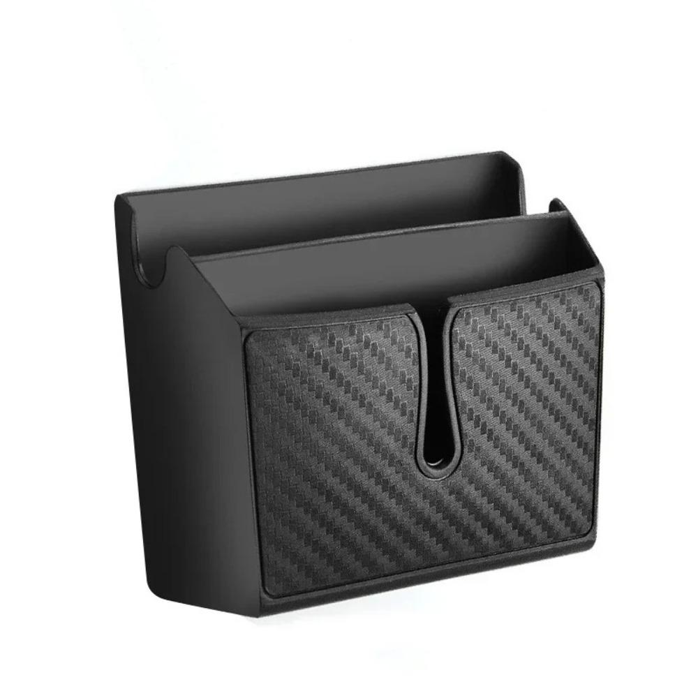 Carbon Fiber Pattern Car Seat Gap Storage Seat Gap Organizer Box Car Interior Storage