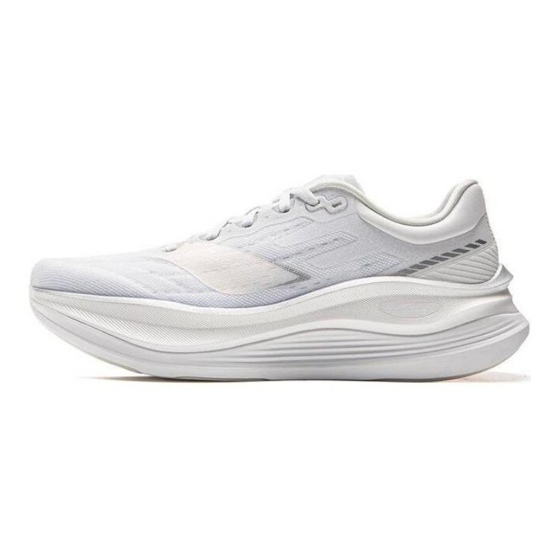 Li-Ning Yueying 5 Pro Ultra Boom Tech Fabric Low Top Men Running Shoes Standard Silver White ARHV013-10 41