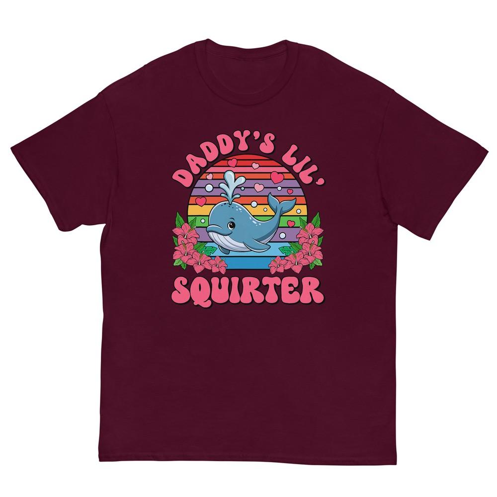Inappropriate Funny Daddys Lil Squirter Embarrassing Unisex Tshirt S