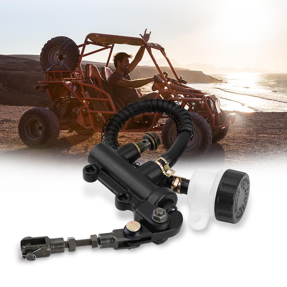 Bremszylinder Pumpe, Faltbarer Hinterrad Fußbremszylinder, Hydraulischer Hauptzylinder Pumpenbehälter für Motorrad, ATV, Dirtbike