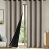 100% Blackout Curtains for Bedroom Living Room Thermal Insulated Grommet Window Drapes Privacy Protection Home Decor