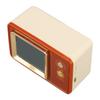 Retro Speaker TV Shaped Multifunctional Fashionable Time Speaker for Home Outdoor Use