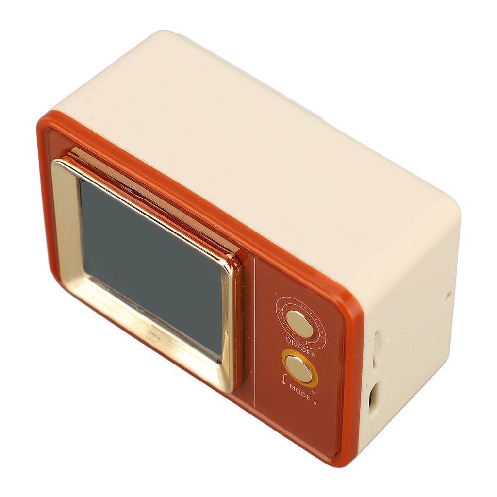 Retro Speaker TV Shaped Multifunctional Fashionable Time Speaker for Home Outdoor Use