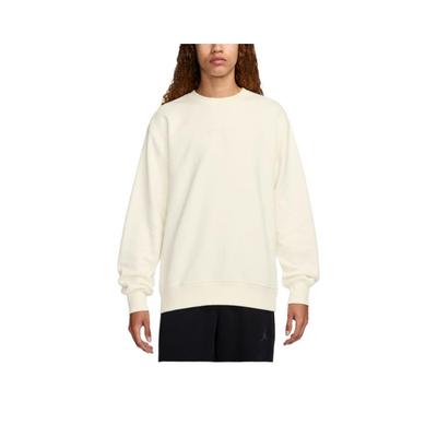Jordan Solid Color Drop Shoulder Pullover Round Neck Long Sleeve Sweatshirt Unisex Sweatshirt Off-White FZ3950-133