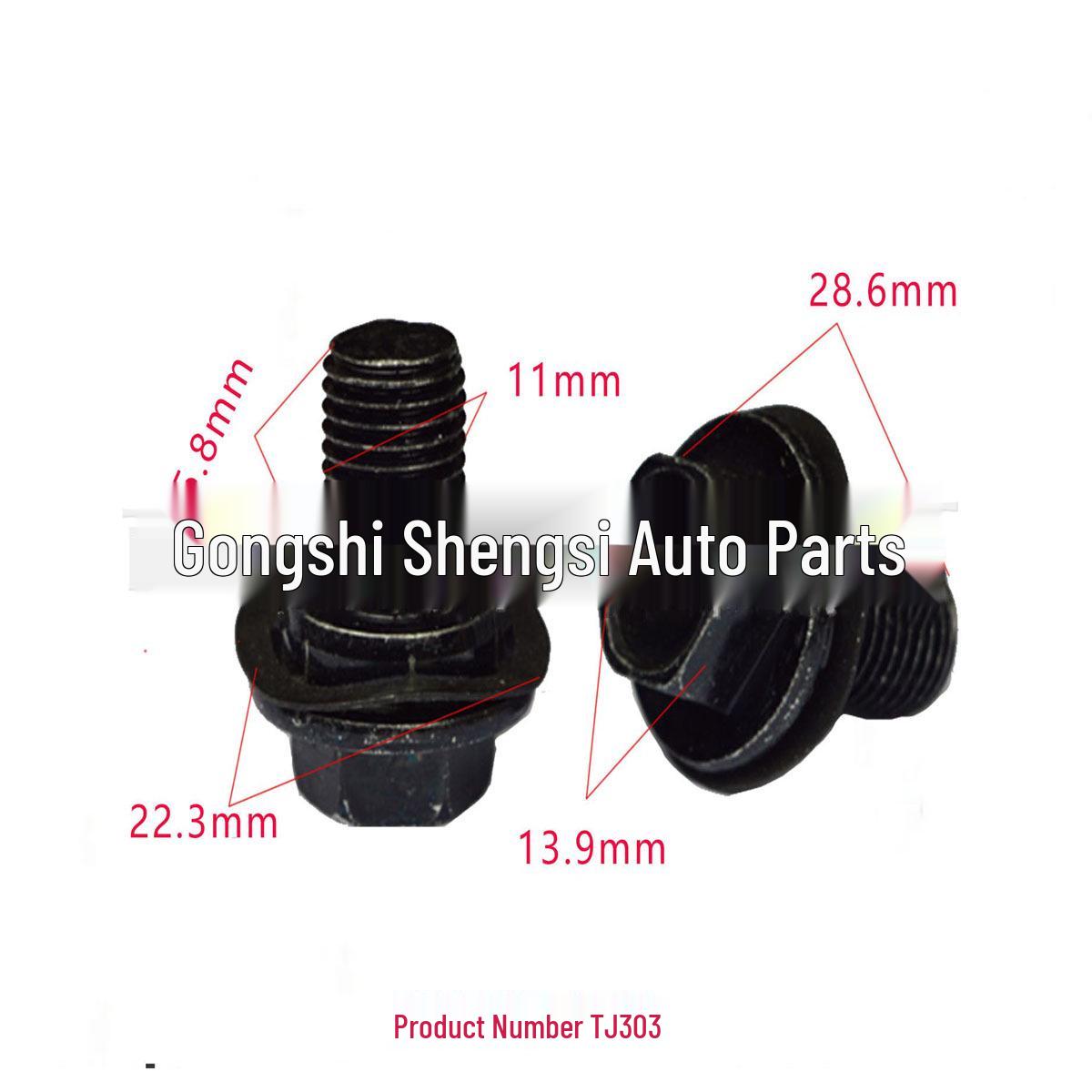 

Toyota Car Trim Panel Zinc-Plated Bolt Clip - Universal Metal Fixing Accessory 10000 units