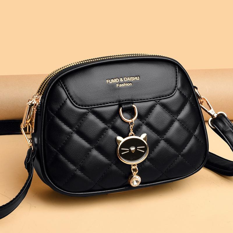 Trendy Women's Bag New Fashion Small Round Bag Diamond Versatile Messenger Bag Shoulder Bag