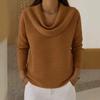 Solid Color Casual Loose T-shirts For Woman Vintage Women's Oversized T-shirt Long Sleeve Tees Fashion Female Tops