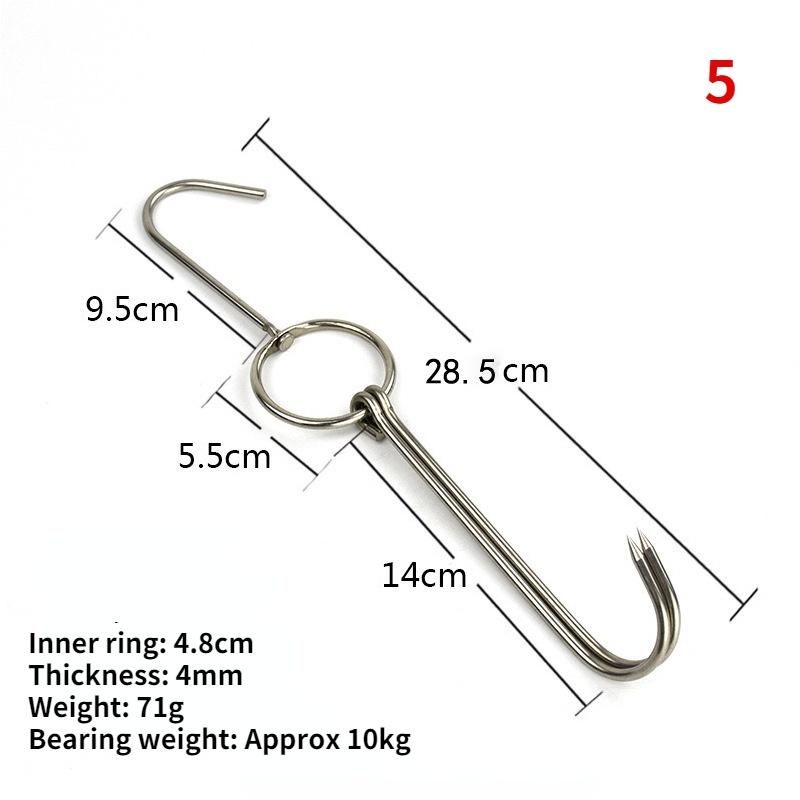 Stainless Steel Beef Meat Clasps Duck Goose Turkey Hooks Roast Duck Bacon Hook BBQ Storage Hanger Bread Hook Tools Accessories