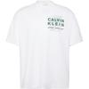 Letter Palm Pattern Cotton Casual T-Shirt Men Tops 4RG819GYAF
