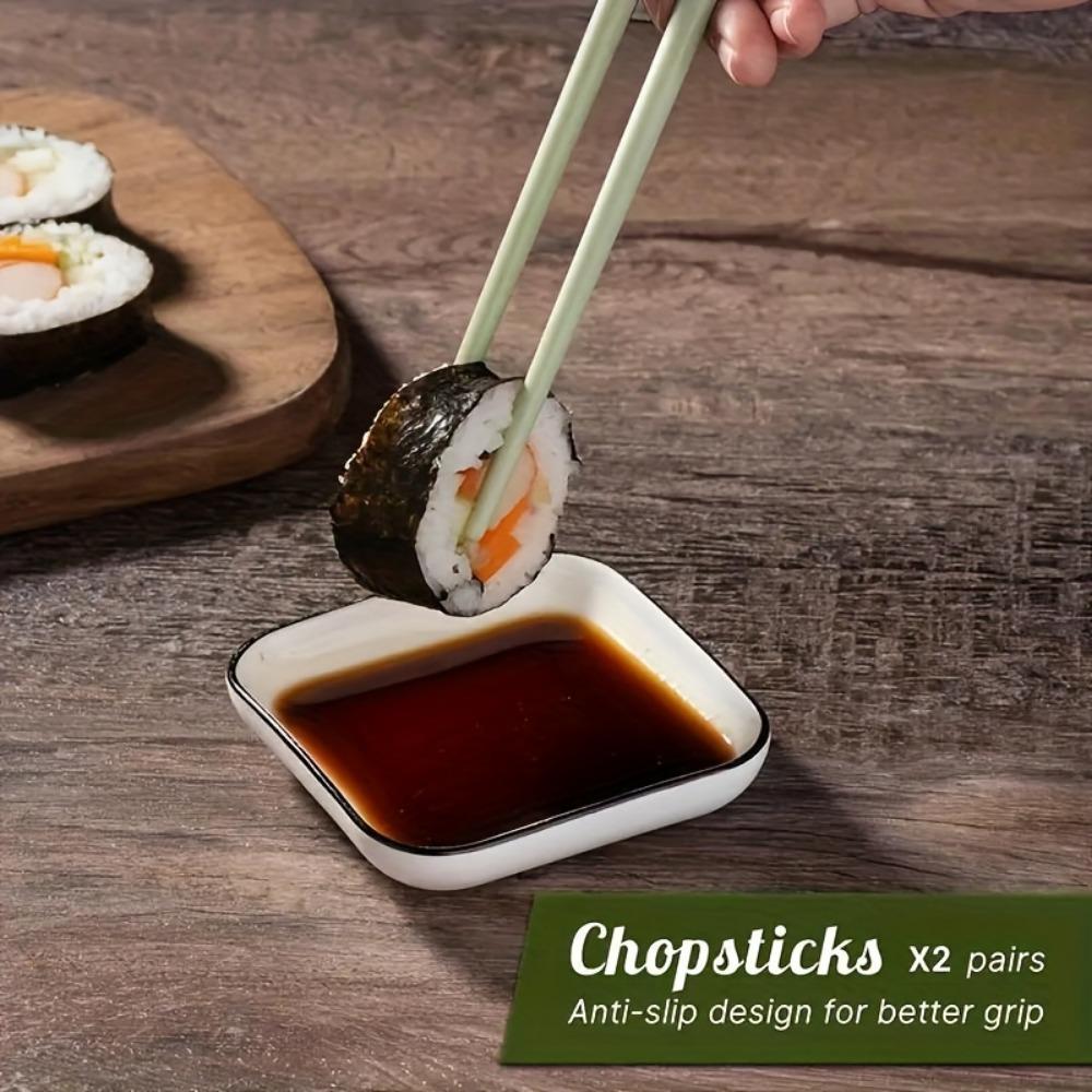 1pc Non-Stick Sushi Rolling Mat - Japanese Seaweed Rice Ball Maker for Homemade DIY Sushi - Perfect for Home, Restaurant, and Party Use