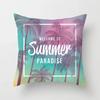 45X45CM Summer Beach Charming Landscape Pillowcase Palm Tree Plant  Bed Sofa Car Cushion Cover Home Decoration