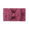 European & American Soft Jacquard Nylon Baby Bow Headband - Skin-Friendly for Girls