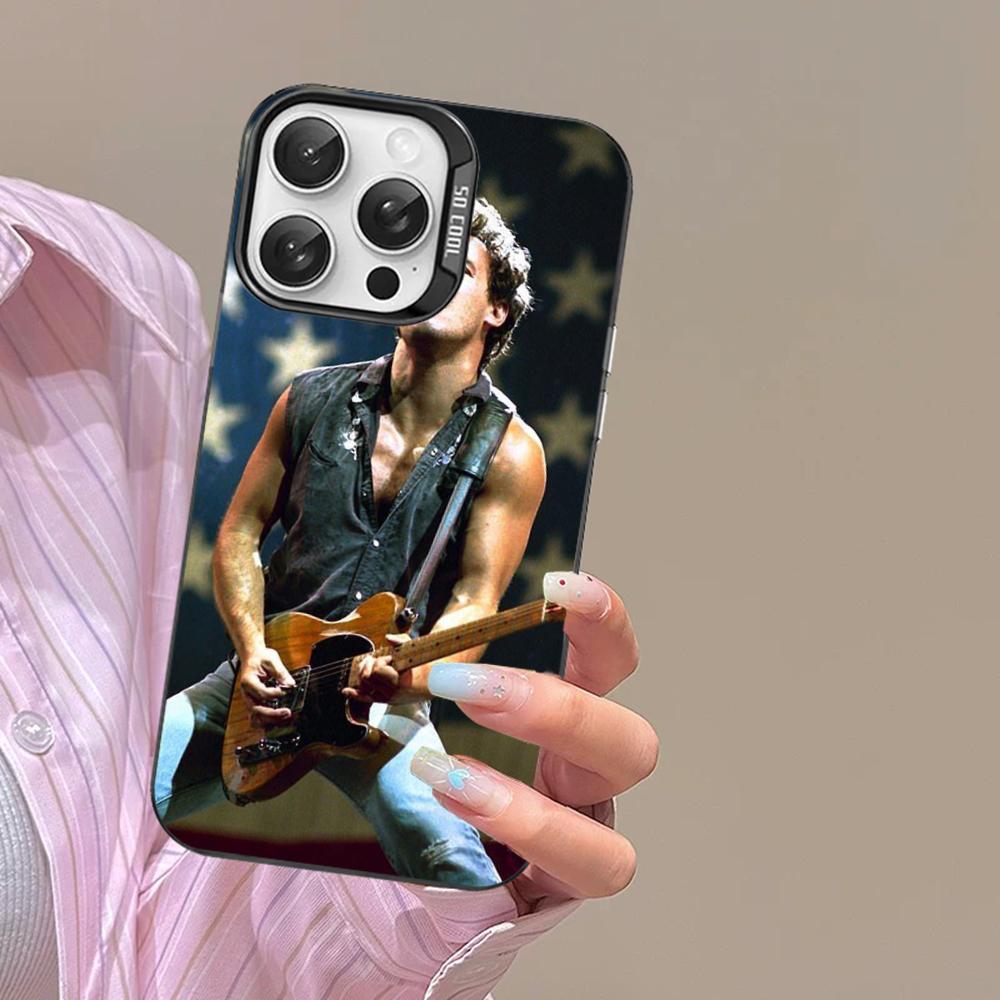 Bruce Springsteen Guitar Phone Case For iPhone 16 15 14 13 12 11 Pro Max X XR XSMAX Matte Shockproof Back Cover
