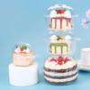100 Pcs Cake Slice Boxes Cupcake Slice Container Square Individual Single Dessert Box Triangular Sandwich Cheesecake Storage Box