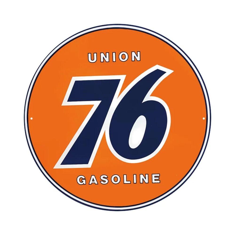 "King of the Road" Motorcycle Retro Round Metal Garage Sign 20x20cm