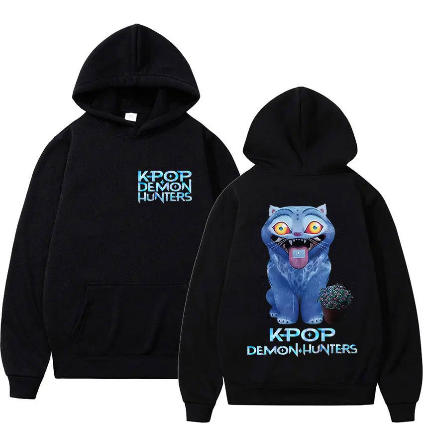 Street Fashion K-pop Demon Hunters Graphic Hoodies for Men Women Clothing Sweatshirt Long Sleeve Fleece Loose Hooded Pullover