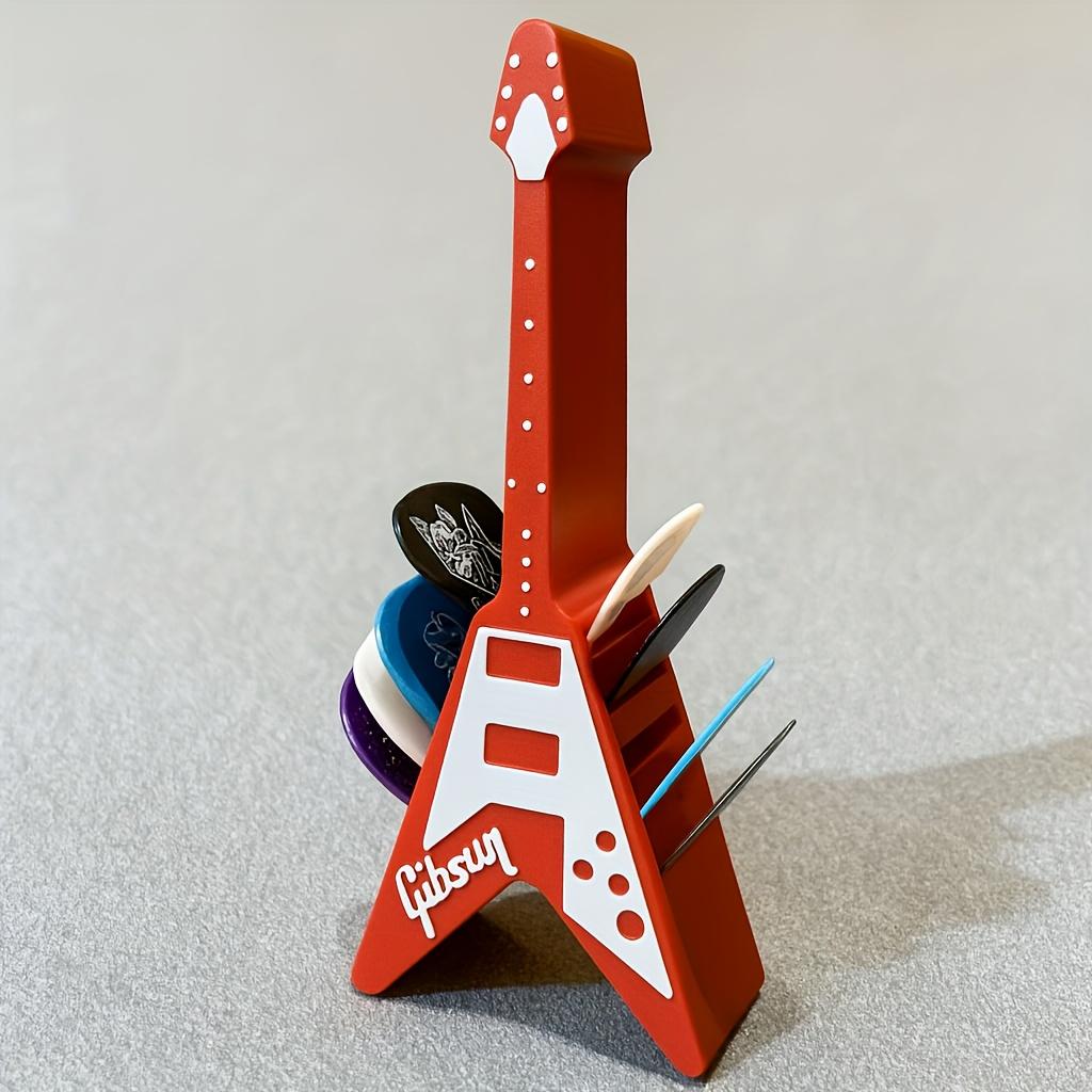 

3D Printed Guitar Pick Storage Box Guitar Accessory Desktop Guitar Pick Display Stand Ornament Home Decoration Best Gift