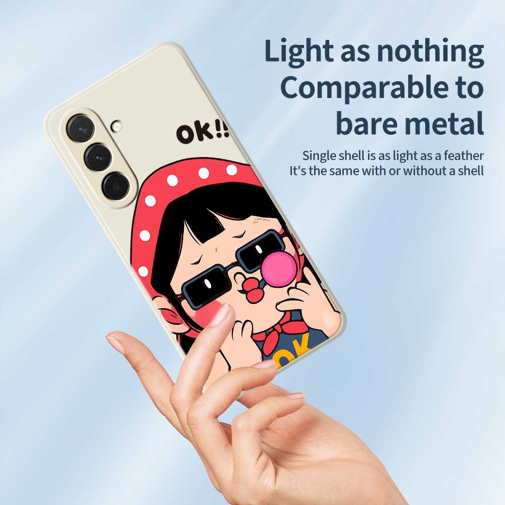 For Samsung Galaxy A36 5G Case Cute Kid Pattern Printing Straight Edge TPU Phone Back Cover