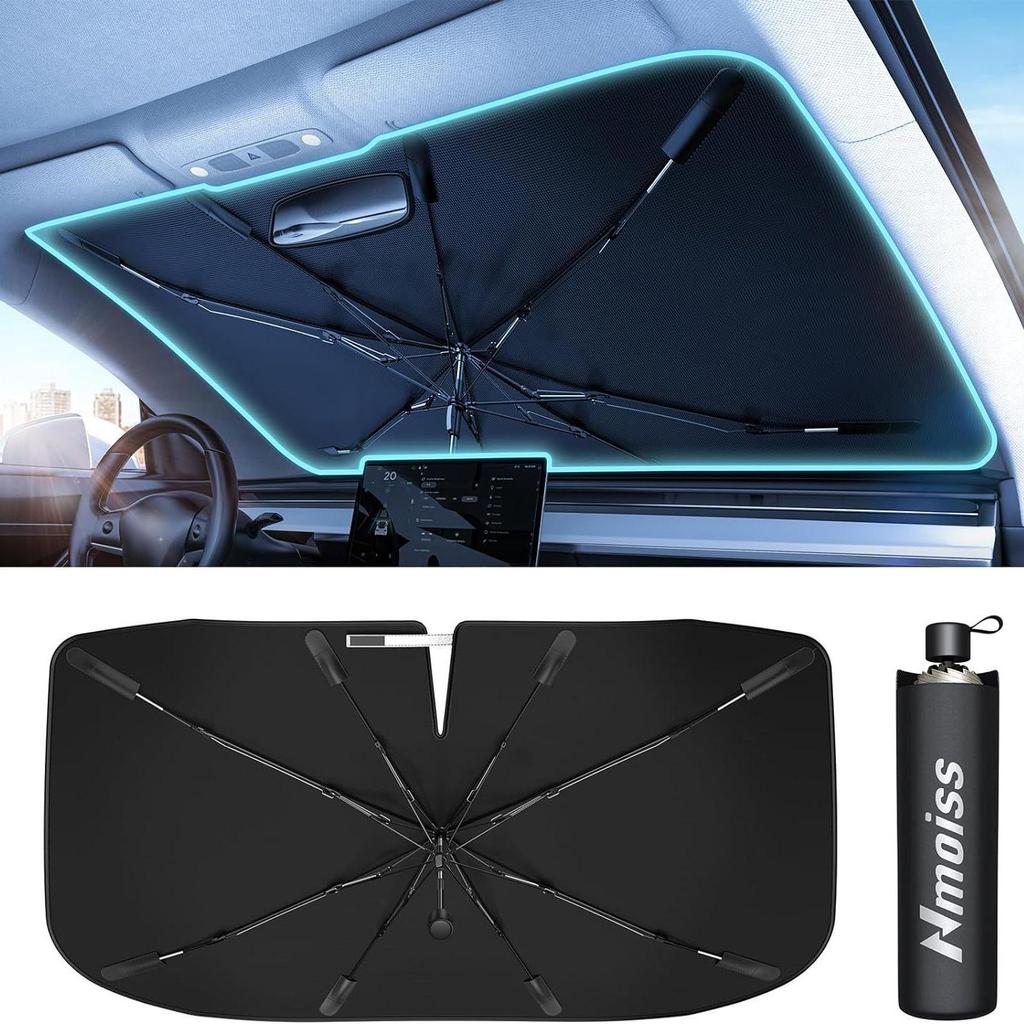 Car Windshield Heat Insulation Sunshade: Full Blackout Summer Sun Protection Umbrella