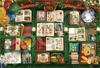 EPOCH Jigsaw Puzzle Disney Decoration the Pooh Includes and Decorative Stickers 300-Piece "Puzzle Collage" Bookshelf/Winnie (26x38cm) 73-408s Glue,