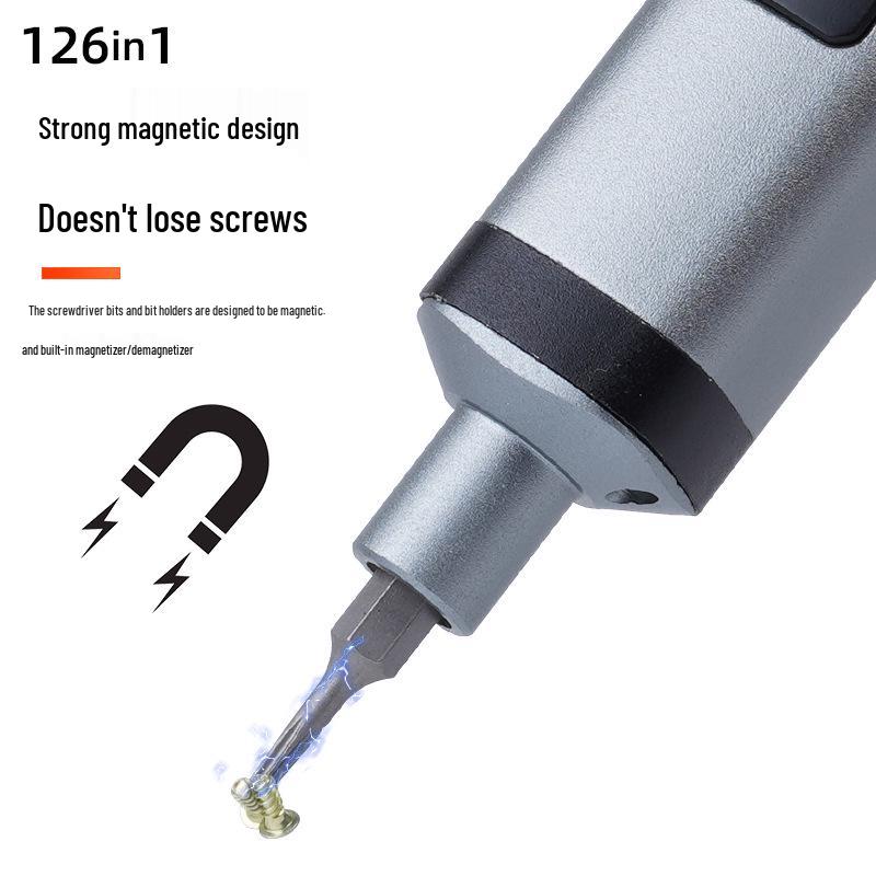 126-in-1 Precision Electric Screwdriver Set – Rechargeable Handheld Tool for Digital Repairs