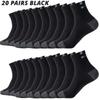 5/10/20 Pairs Breathable Fiber Light Business Absorb Sweat Deodorant Men Tube Ankle Nonslip Socks For Spring Summer And Autumn