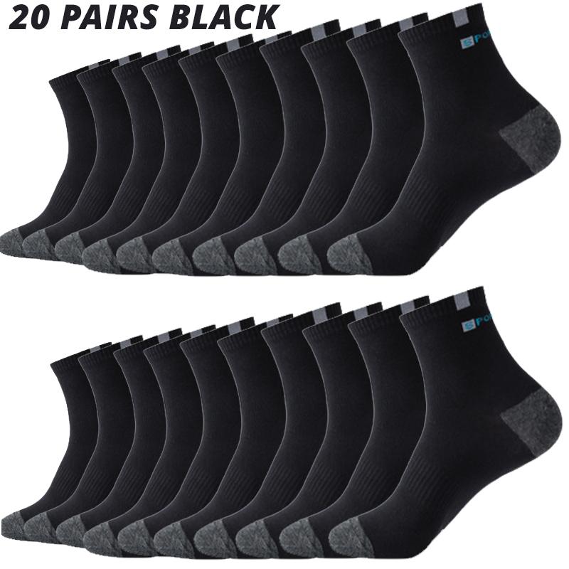 5/10/20 Pairs Breathable Fiber Light Business Absorb Sweat Deodorant Men Tube Ankle Nonslip Socks For Spring Summer And Autumn