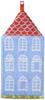 Marushin Dress Towel MOOMIN Gathering In Front of the House Cotton 1405022400 W20×H41cm 100%