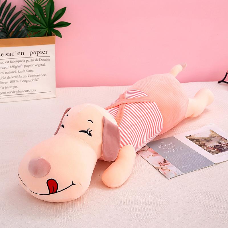 Giant Couple Cute Soft Down Cotton Dog Plush Pillow Doll Plush Pet Doll Baby Long Sleep Pillow Girlfriend Accompanying Gift