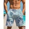 Summer Men's 3D Printed Beach Pants Fashion Versatile Breathable Trend Casual