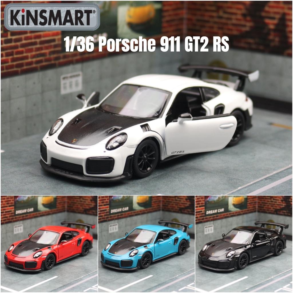 KiNSMART Toy Car Model 1/36 Porsche 911 GT2 RS Super Racing Alloy Diecast Miniature Vehicle Collection Gift For Children Boy Kid