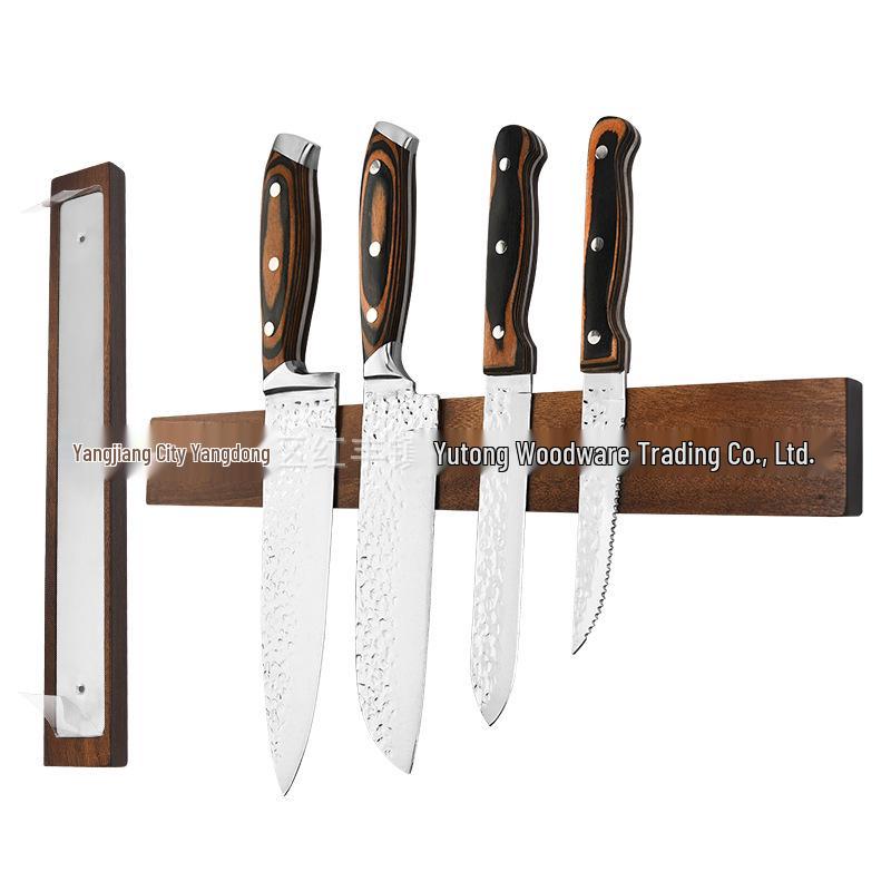 16" Magnetic No-Drill Wall Mounted Knife Holder & Kitchen Storage Rack