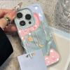 Cute Star Moon Phone Case for iPhone 17 16 Pro 15 Plus 14 13 12 11 Pro Max 17 Air 16E Wave Texture Soft TPU Protective Cover