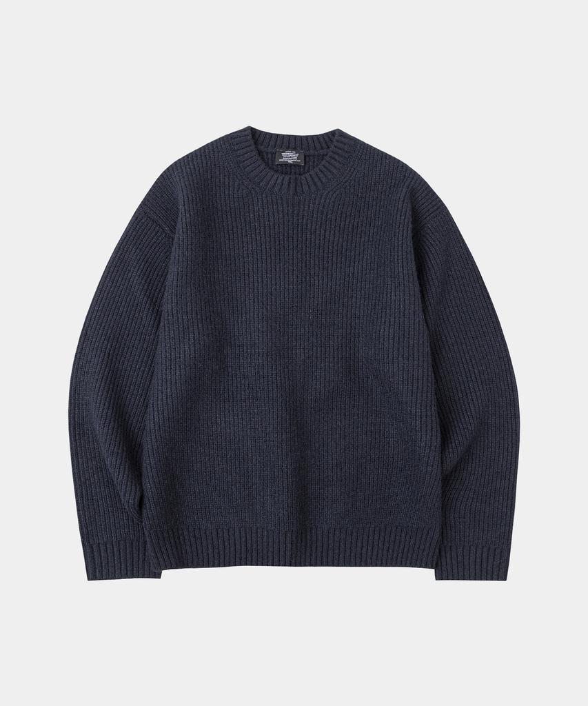 LETTERCOMO Heavy Rush Wool Round Knit 6 Colors