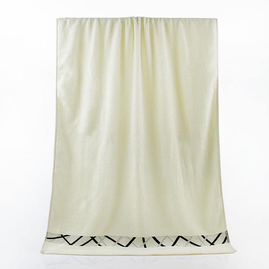 Extra Large Soft Cotton Bath Towel: Water-Absorbent Household Wrap for Adults - Ideal for Hotel, Salon, and Personal Use